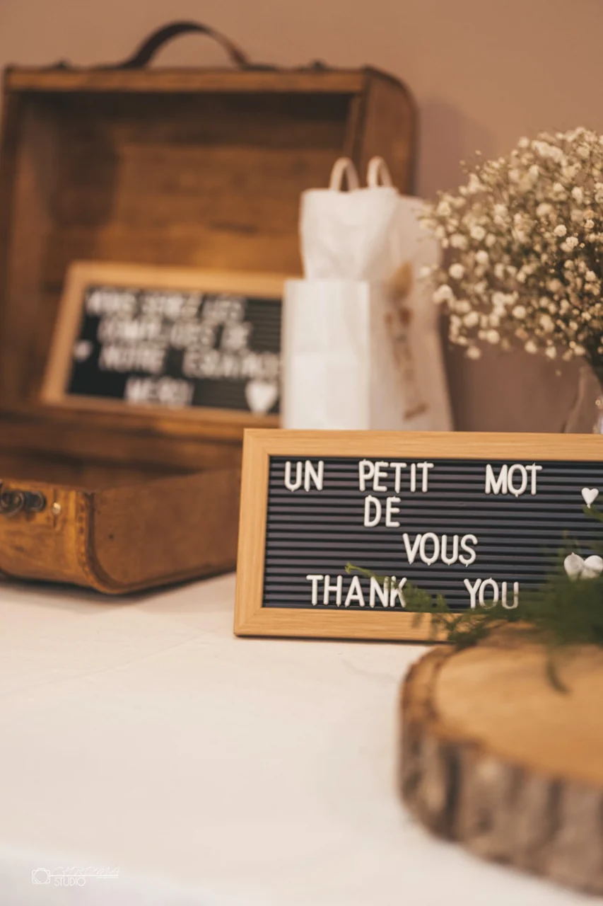 Les détails et attentions de la réception de mariage